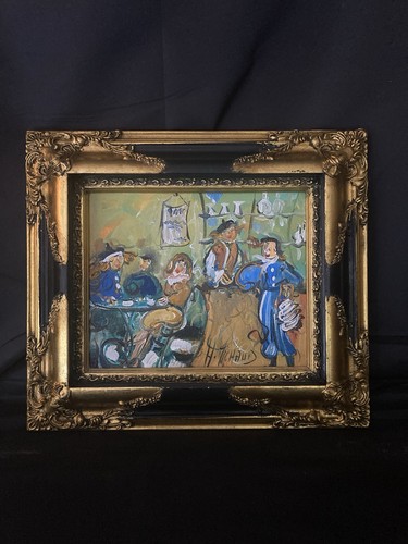 Huile sur toile signée - sur,