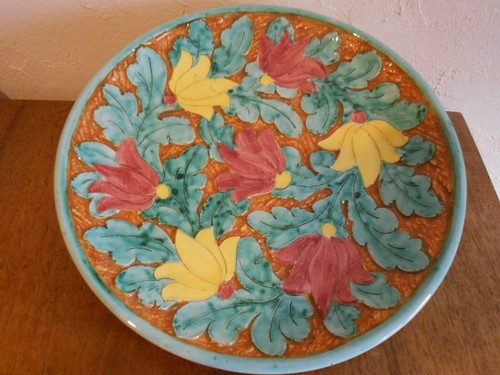 Jolie assiette vintage faience - assiette,
