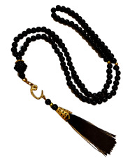 Tasbih Chapelet Islam Musulman 99 perles Noir Misbaha Dhikr sebha sabha