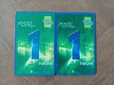 2 Mobicartes France Télécom MBC39A Variété MATE + Brillante 1 Heure Grd Logo TTB