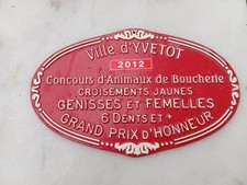 PLAQUE DE CONCOURS AGRICOLE DE