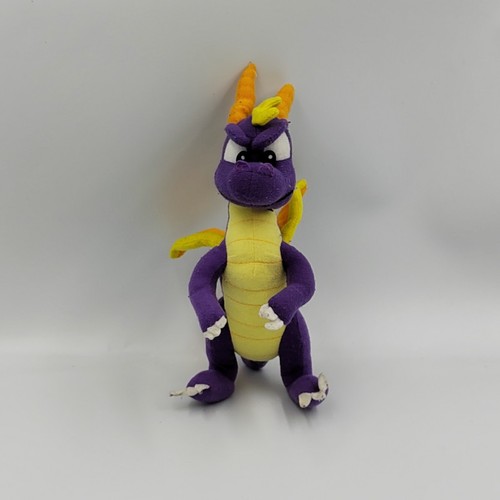 Peluche dragon mauve - , jaune