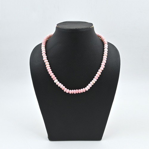 Collier rondelle opale rose - , à