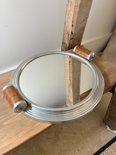 Plateau miroir vintage cm - plateau,