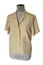 Synonyme de Georges Rech Chemise Chemisier soie T.42 VINTAGE silk blouse sz L