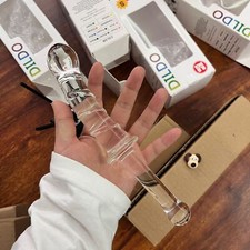 230mm Plug Anal Gode En Verre Cristal Prise À Double En Spirale Point G Sex Toys