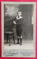 Portrait CDV d'un enfant en