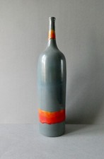 Vase bouteille en céramique signé San Polo Italy, atelier à Venise, 1950-60