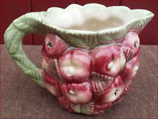 Apple Shaped Pitcher Caldas Portuguese Majolica