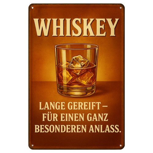Plaque tôle whisky 20 - de,