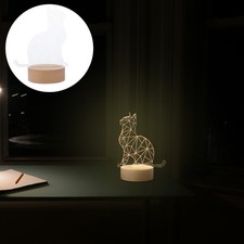 Lampe de table 3D en forme de chat