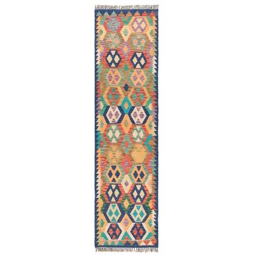 Kelim afghan 297x80 tapis - kelim,