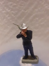 310T Vintage Starlux Plastique France Pompiers + Talkie Walkie H 3.3 cm 1:50