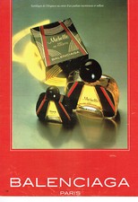 Publicité advertising 108  1982   parfum eau toilette  Michelle par Balenciaga