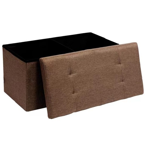 Coffre pouf conteneur marron - conteneur,