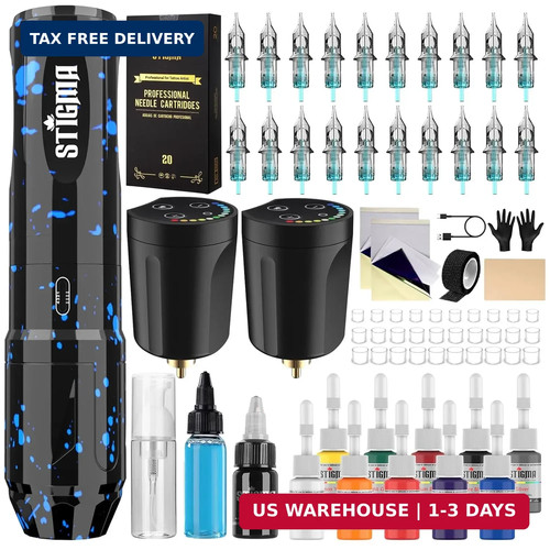 Wireless tattoo gun kit - gun,