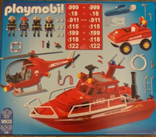 PLAYMOBIL 3128 Bateau Pompier