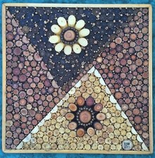 Tableau zen en - "zen", rondelles