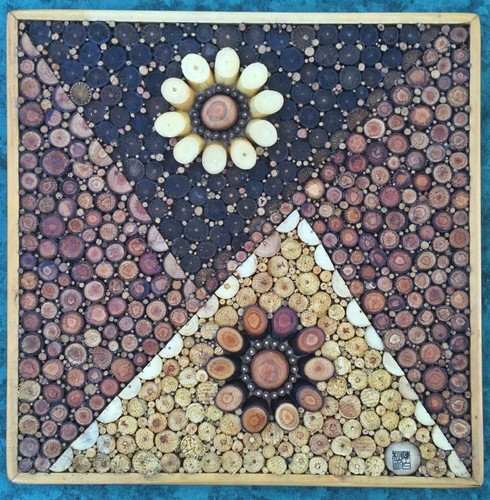 Tableau zen en rondelles - tableau, "zen"
