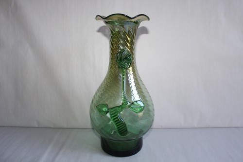 Ancien vase verre soufflé - ancien, en