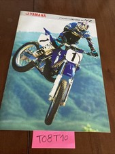 Yamaha YZ 80 125 250 moto prospectus catalogue brochure gamme YZ cross publicité