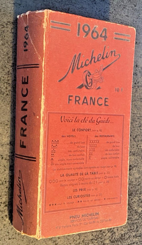 Guide michelin rouge 1964 - rouge,