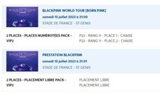2 places VIP2 pour le concert