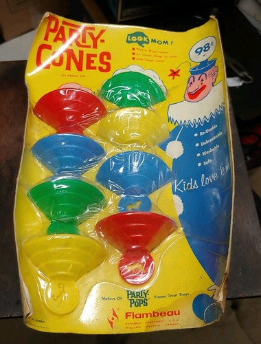 Vintage nos party cones ice - nos,