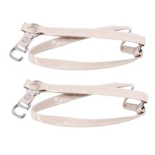  1 paire Femmes Pratique Shoelace Elastic Talons High-Talons Sangles PU