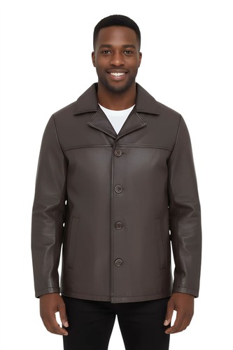 Hommes bouton marron blazer - 4,