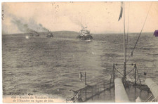 ** TOP CPA , Marine Militaire, Arrière du Vaisseau Amiral de l'Escadre en Ligne