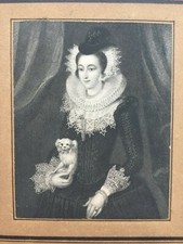 G210-Portrait de Marie STUART Gravure originale