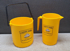 2 Objets Publicitaire Cutty Sark Whisky Seau à Glace + Pichet Plastique