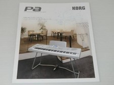 Catalogue de clavier Korg Pa Series décembre 2008 expédition au Japon 10 pages