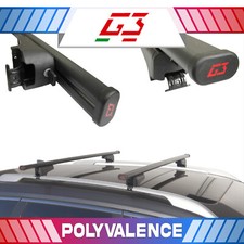 Acier Noir Barres de toit pour