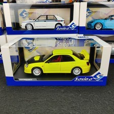 VOITURE SOLIDO SUBARU IMPREZA WRX STI STREETFIGHTERS JAUNE 2003 1:18 NEUF BOITE