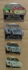 LOT DE 4 PIN'S RENAULT COUPE CLIO 16S ELF - RALLYE - SPORT-AUTO