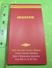 1979 Chevrolet Monza Usine Propriétaires Manuel P/N 14006850-B NOS OEM État