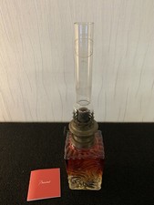 Lampe à pétrole bambou tors (carrée) en cristal de Baccarat