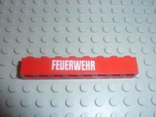 LEGO Brick 1 x 8 with White