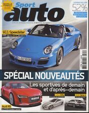 SPORT AUTO n°585 10/2010 LOTUS EVORA RCZ THP200 ASTON N420 PORSCHE 911 SPEEDSTER