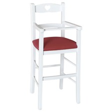 Chaise Haute en Bois Blanc