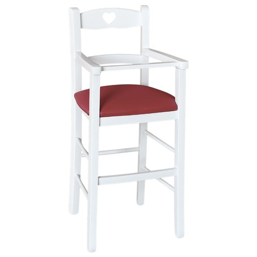 Chaise haute bois - chaise, blanc