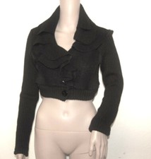 MINI Boléro JABOT Style CASUAL & CHIC Veste COURTE Volantée MINI BLOUSON 36/38