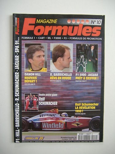 Formules magazine f1 - magazine, n°10