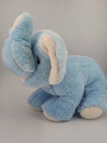 Peluche elephant bleu blanc - peluche, et