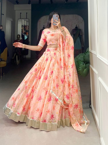 Ensemble lehenga choli orange - ensemble,