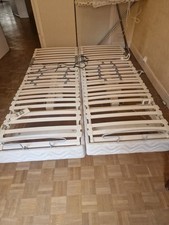 Lit Sommier Sans Matelas 140*190 Tête et Pied relevable