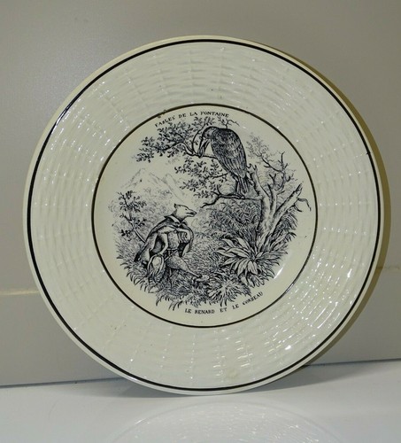 Ancienne assiette dessert - -ancienne,