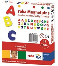 Lettres Magnétiques pour Enfants - 31 Pièces - Alphabet ABC Aimantés en Bois ...
